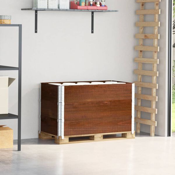 vidaXL Paletov&eacute; n&aacute;stavce 3 ks hněd&eacute; 100 x 50 cm masivn&iacute; borov&eacute; dřevo