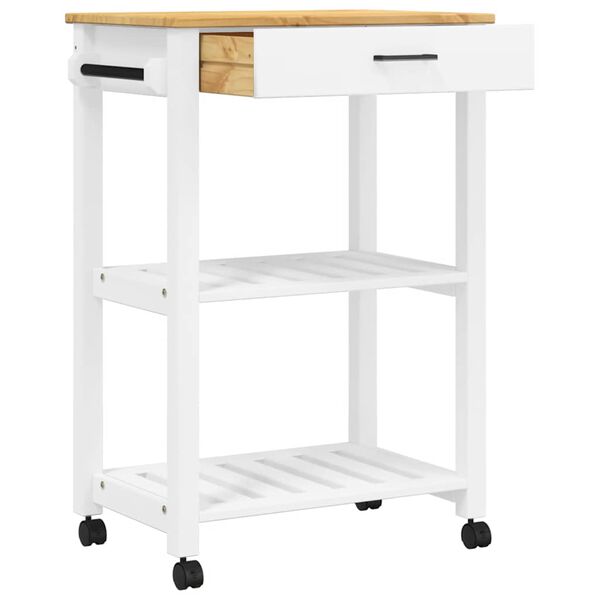 vidaXL Kuchyňský vozík MONZA 60 x 40 x 88,5 cm masivní borové dřevo