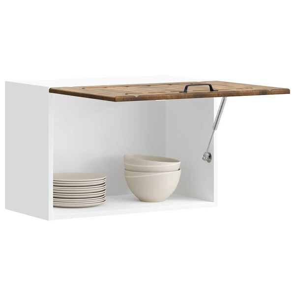 vidaXL Kuchyňsk&aacute; n&aacute;stěnn&aacute; skř&iacute;ňka "Lucca" kouřov&yacute; dub kompozitn&iacute; dřevo