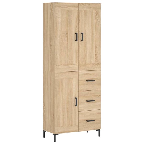 vidaXL Skř&iacute;ň highboard dub sonoma 69,5 x 34 x 180 cm kompozitn&iacute; dřevo