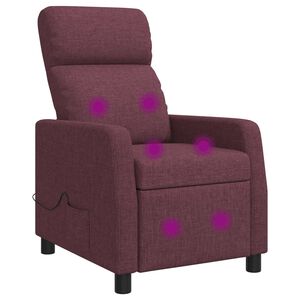 vidaXL Mas&aacute;žn&iacute; polohovac&iacute; křeslo Fialov&aacute; Textil