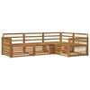 vidaXL Venkovn&iacute; pohovkov&aacute; souprava 4 pcs Př&iacute;rodn&iacute;