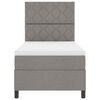 vidaXL Postel s boxspringem s matrac&iacute; s čelo Taupe 100 x 200 cm textil