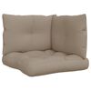 vidaXL Podu&scaron;ky na palety 3 ks taupe textil