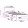 vidaXL R&aacute;m postele s čelo Př&iacute;rodn&iacute; 80 x 200 cm Masivn&iacute; borov&eacute; dřevo