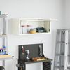 vidaXL Skř&iacute;ň na zeď do gar&aacute;že B&iacute;l&aacute; 80 x 33 x 35 cm