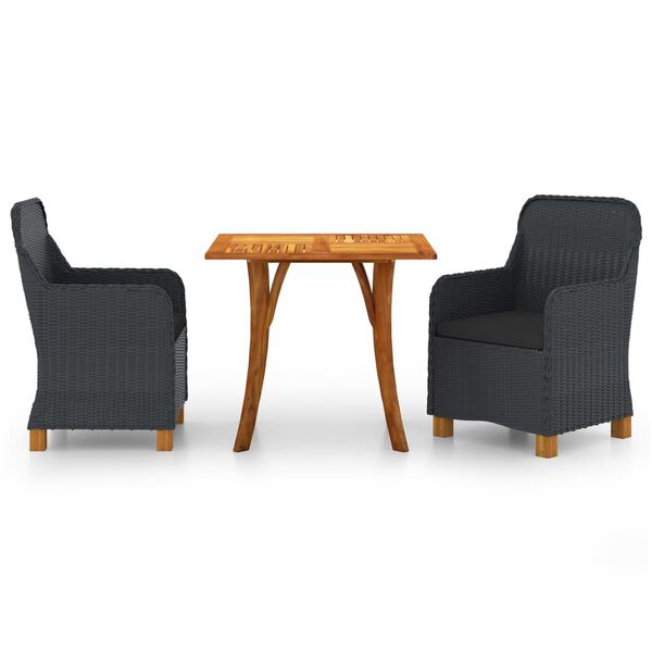 vidaXL 3d&iacute;ln&yacute; zahradn&iacute; j&iacute;deln&iacute; set tmavě &scaron;ed&yacute;