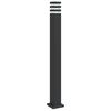 vidaXL Venkovn&iacute; stojac&iacute; lampa čern&aacute; 110 cm hlin&iacute;k