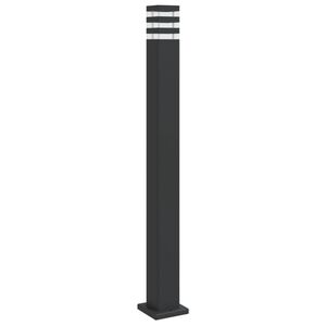 vidaXL Venkovn&iacute; stojac&iacute; lampa čern&aacute; 110 cm hlin&iacute;k