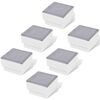 vidaXL Zemn&iacute; LED sv&iacute;tidla 6 ks 100 x 100 x 68 mm