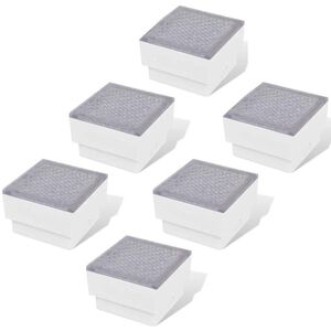 vidaXL Zemn&iacute; LED sv&iacute;tidla 6 ks 100 x 100 x 68 mm
