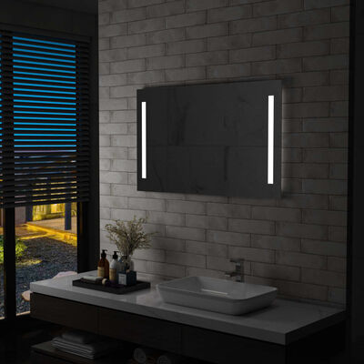 vidaXL Koupelnové nástěnné zrcadlo s LED osvětlením 100 x 60 cm