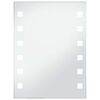 vidaXL Koupelnov&eacute; n&aacute;stěnn&eacute; zrcadlo s LED osvětlen&iacute;m 60 x 80 cm