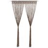 vidaXL Macram&eacute; z&aacute;věs taupe 140 x 240 cm bavlna