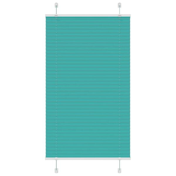 vidaXL Plisovan&aacute; roleta Benz&iacute;nov&aacute; zelen&aacute; 75x100 cm &Scaron;&iacute;řka l&aacute;tky 74,4 cm