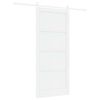 vidaXL Posuvn&eacute; dveře 93 x 211 cm Kompozitn&iacute; dřevo B&iacute;l&aacute;