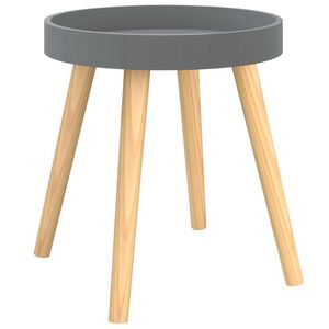 vidaXL Odkl&aacute;dac&iacute; stolek &scaron;ed&yacute; 38x38x40 cm kompozitn&iacute; dřevo a borovice