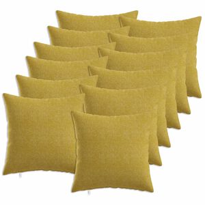 vidaXL Povlak na pol&scaron;t&aacute;ř 12 ks HEERLEN Světl&aacute; zelen&aacute; 40 x 40 cm Textil