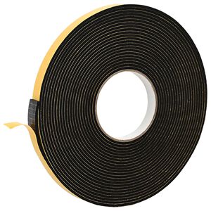 vidaXL Samolepic&iacute; pěnov&aacute; p&aacute;ska Čern&aacute; 10mm x 10m Pěna CR