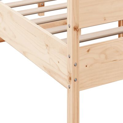 vidaXL Rám postele s čelem 120 x 200 cm masivní borové dřevo