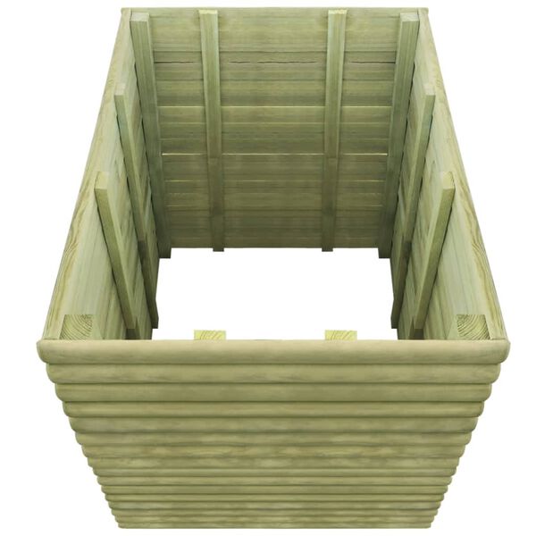 vidaXL Vyv&yacute;&scaron;en&yacute; z&aacute;hon 106 x 106 x 96 cm impregnovan&eacute; borov&eacute; dřevo