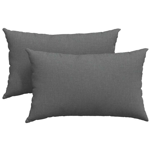 vidaXL Pohovkov&eacute; pol&scaron;t&aacute;ře 2 pcs Tmavě &scaron;ed&aacute; 50 x 30 cm textil
