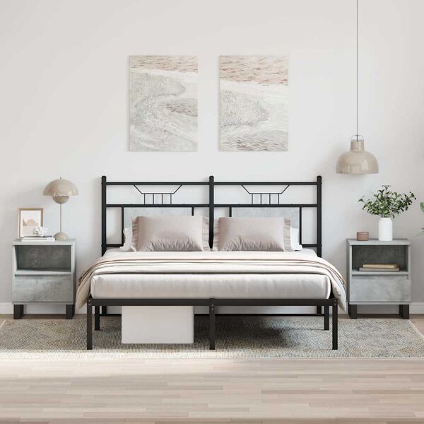 vidaXL Noční stolky 2 ks betonově šedé 40x35x50 cm kompozitní dřevo