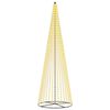 vidaXL LED v&aacute;nočn&iacute; strom 485 cm 1632 LED Tepl&aacute; b&iacute;l&aacute; Železo Čern&aacute;