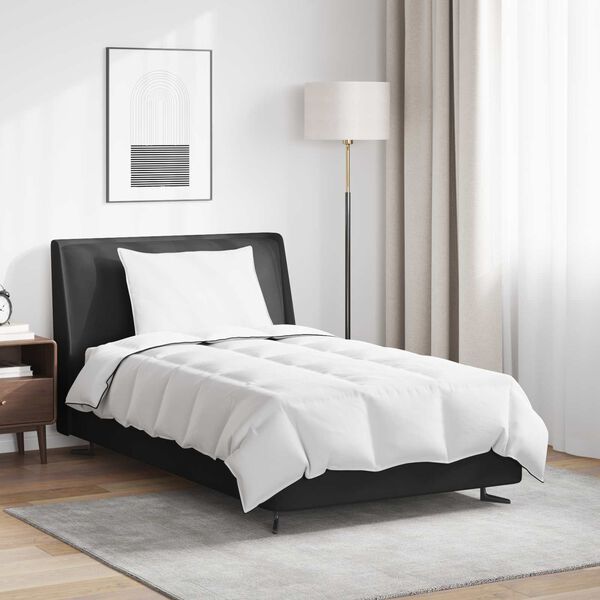 vidaXL Zimní přikrývka s polštářem 2 pcs Bílá Peří