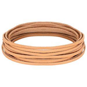 vidaXL Kožen&yacute; p&aacute;sek Světle hněd&aacute; 200 x 0,3 cm Kůže