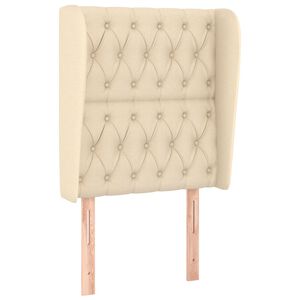 vidaXL Čelo postele typu u&scaron;&aacute;k kr&eacute;mov&eacute; 83 x 23 x 118/128 cm textil