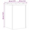 vidaXL Stojany na rostliny 2 ks dub artisan 20 x 20 x 30 cm kompozit