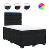 vidaXL Box spring postel s matrac&iacute; čern&aacute; 120 x 190 cm samet
