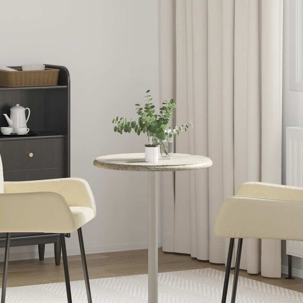 vidaXL Stolní deska šedá Ø 50 x 2,5 cm mramor