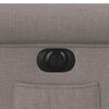 vidaXL Elektrické polohovací křeslo taupe textil