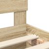 vidaXL R&aacute;m postele s čelo Dub sonoma 90 x 200 cm Kompozitn&iacute; dřevo