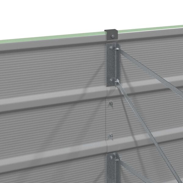 vidaXL Truhl&iacute;k Zelen&aacute; 400 x 80 x 45 cm Ocel