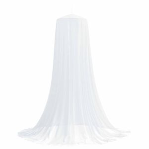 vidaXL Moskyti&eacute;ra na postel 3 ks 156 mesh B&iacute;l&aacute; ⌀56 x 220 cm Polyester