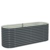 vidaXL Vyv&yacute;&scaron;en&yacute; z&aacute;hon 240 x 80 x 81 cm pozinkovan&aacute; ocel &scaron;ed&yacute;