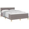 vidaXL Postel s boxspringem s pol&scaron;t&aacute;řem Taupe 140 x 200 cm textil