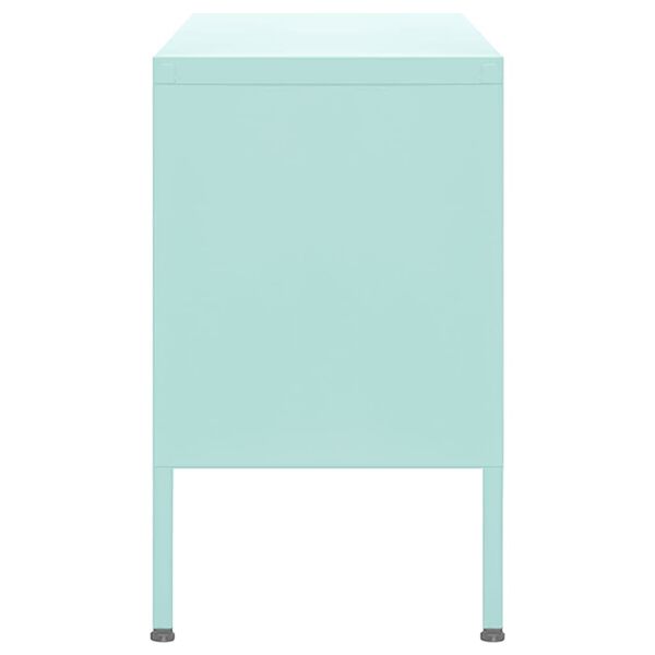 vidaXL TV skříňka mátová 105 x 35 x 50 cm ocel