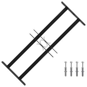 vidaXL Okenní mřížka Černá 76 x 30 cm Práškově lakovaná ocel