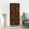 vidaXL Skř&iacute;ň highboard kouřov&yacute; dub 69,5 x 34 x 180 cm kompozitn&iacute; dřevo