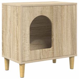 vidaXL Kočič&iacute; dům Sonoma 51 x 30 x 52 cm Kompozitn&iacute; dřevo
