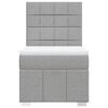 vidaXL Box spring postel s matrac&iacute; světle &scaron;ed&aacute; 80 x 200 cm textil