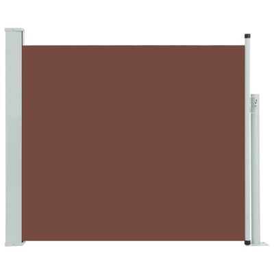 vidaXL Zatahovací boční markýza / zástěna na terasu 100 x 300 cm hnědá