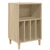 vidaXL Stojan na gramofon Dub sonoma 47 x 39,5 x 74,5 cm