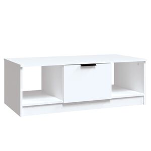 vidaXL Konferenčn&iacute; stolek b&iacute;l&yacute; 102 x 50 x 36 cm kompozitn&iacute; dřevo