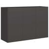 vidaXL Truhl&iacute;k čern&yacute; 120x40x80 cm ocel v&aacute;lcovan&aacute; za studena