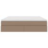 vidaXL Postel s &uacute;ložn&yacute;m prostorem a matrac&iacute; Cappuccino 160 x 200 cm